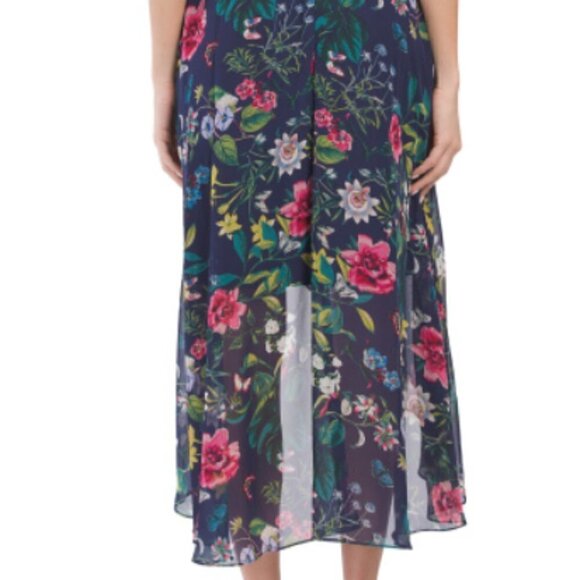 ELIZA‎ J Womens Floral Wrap Style Hi-lo Maxi Dress - Picture 3 of 3